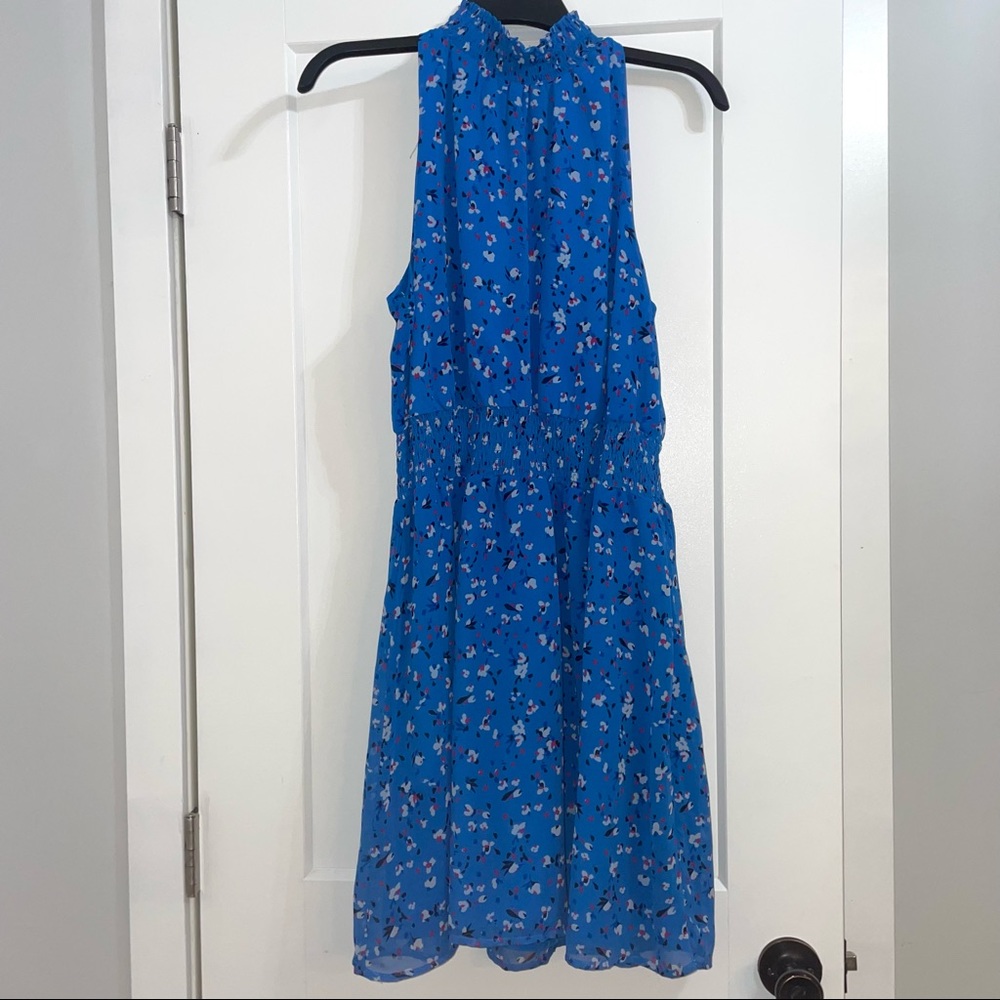 A New Day Women's Floral Print Sleeveless Halter Neck Dress